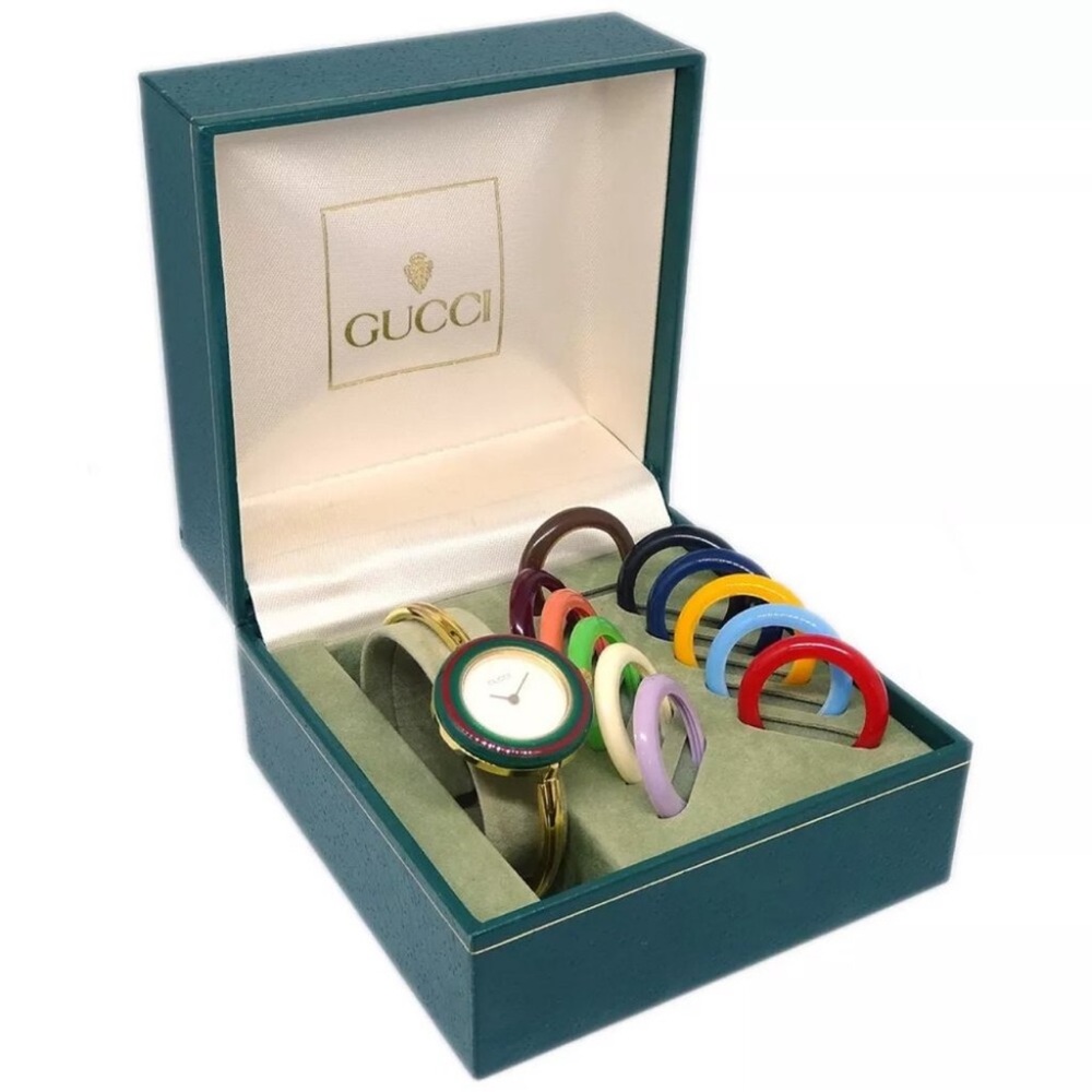 Gorgeous GUCCI Watch!! Luxury Absolutely Amazing 14k Gold Plated - Picture 6 of 6